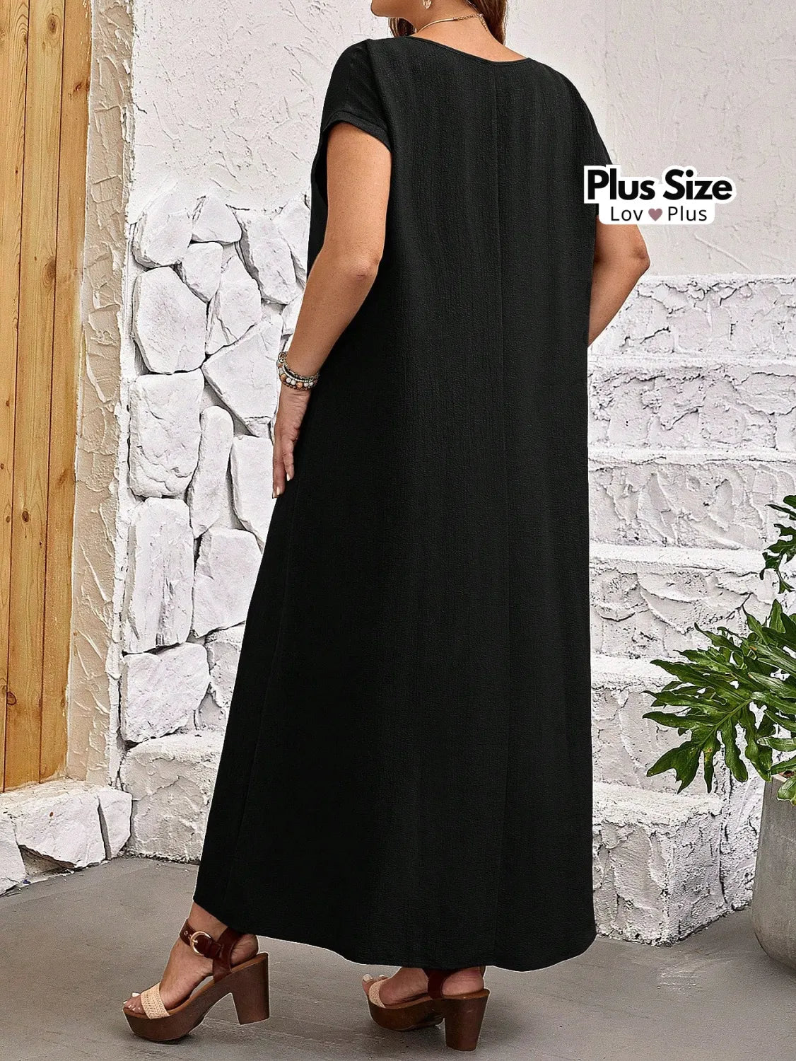 Vestido Longo Plus Size Caimento Perfeito Vestidos Plus Size