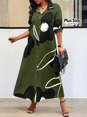 Vestido Longo Sofisticado Plus Size Soltinho Vestidos Plus Size