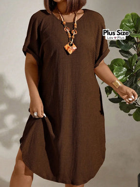 Vestido Soltinho Plus Size Casual Várias Cores Vestidos Plus Size