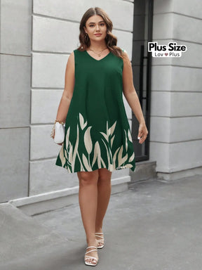 Vestido Solto Sem Manga Plus Size Vestidos Plus Size